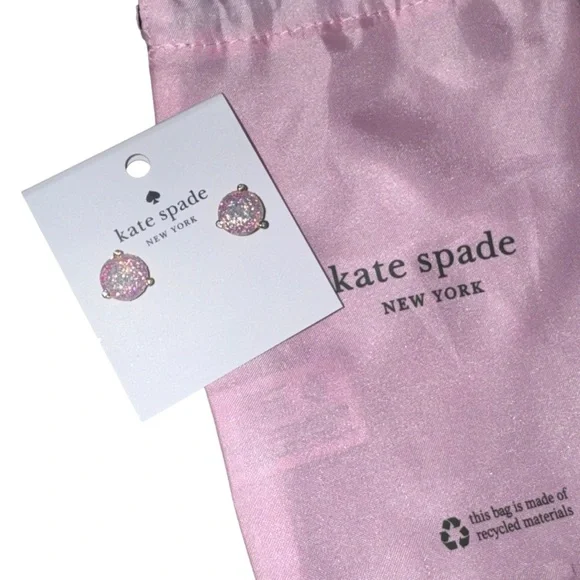 Kate Spade “opal glitter” Earrings NWT - Picture 2 of 3